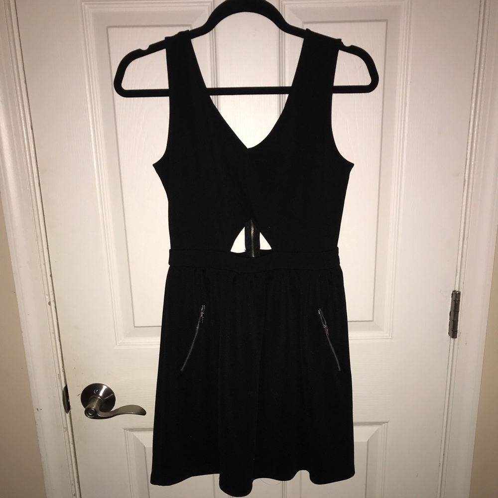 Black mini/skater dress